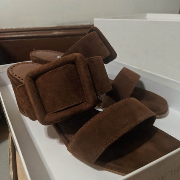 Manolo Blahnik Suede slides - Picture 4 of 4